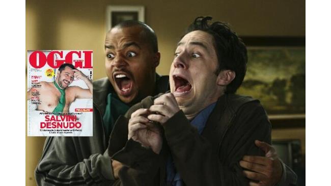 meme di Matteo Salvini con i personaggio di Scrubs