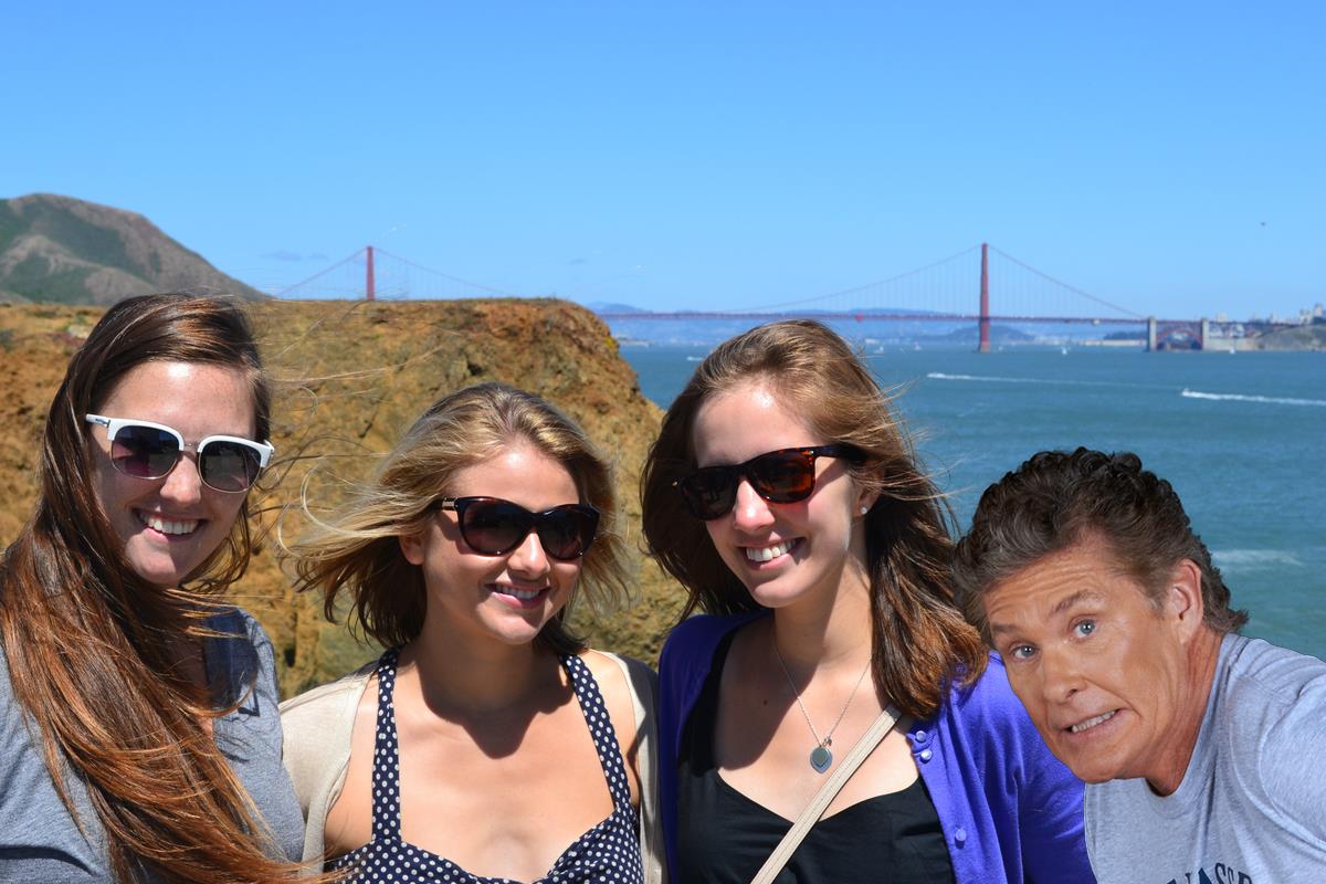 David Hasselhoff photobomb