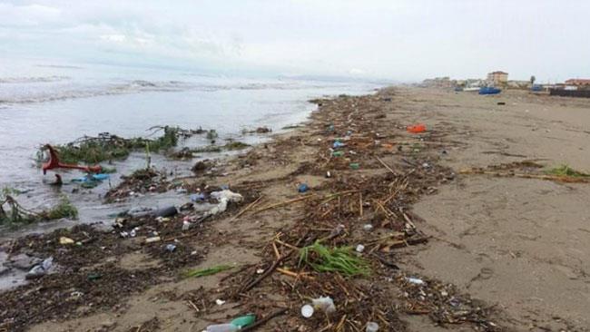 Dozzine di vibratori invadono una spiaggia di Napoli Una marea di peni di plastica