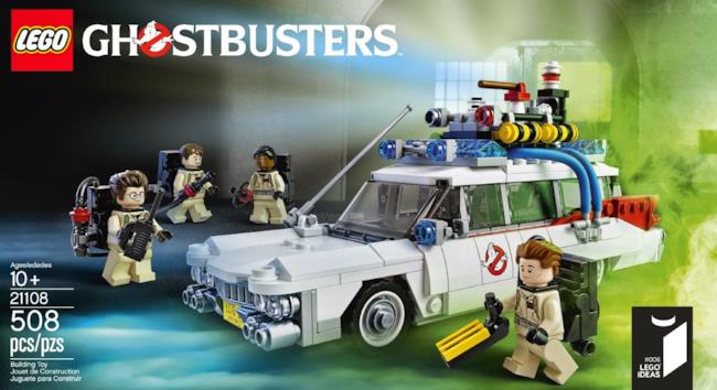 Il set LEGO con la Ecto-1 dei Ghostbusters