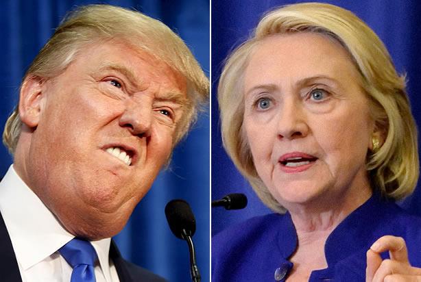 Trump e la Clinton