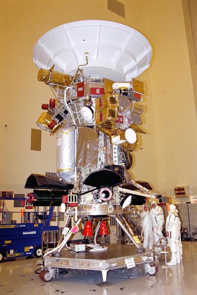 La sonda Cassini prima della partenza