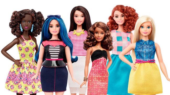 Si chiameranno petit (minuta), tall (alta) e curvy (formosa), per 33 nuovi modelli di Barbie Rivoluzione in Mattel: 33 nuovi modelli di Barbie