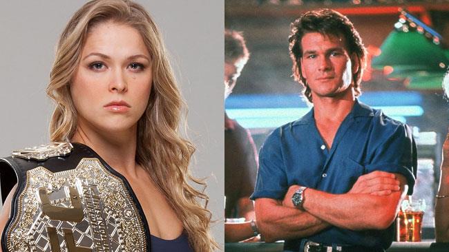 Ronda Rousey sarà protagonista del remake Road House Ronda Rousey e Patrick Swayze a confronto
