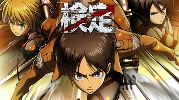 La copertina dell'anime con i protagonisti I tre protagonisti della serie con il logo ufficiale in giapponese