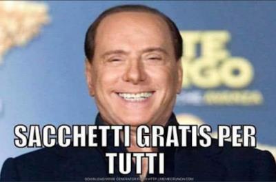 Il meme con Silvio Berlusconi