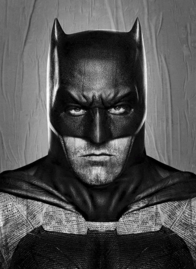 La versione senza censure del poster di Batman in Dawn of Justice