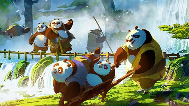 Il villaggio dei panda si mostra in nuove immagini da Kung Fu Panda 3 I panda in Kung Fu Panda 3