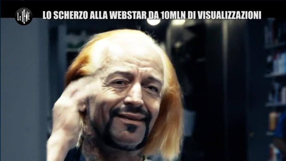 Davide di Porto biondo nello scherzo de Le Iene