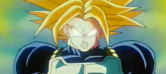 L'autore di Dragon Ball dimentica l'esistenza del Super Saiyan del Terzo Stadio Trunks trasformato in Super Saiyan del Terzo Stadio