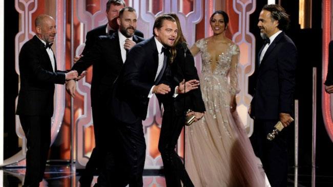 Tra i vincitori dei Golden Globe Awards 2016 anche Leonardo Di Caprio Leonardo Di Caprio tra i vincitori dei Golden Globe Awards 2016