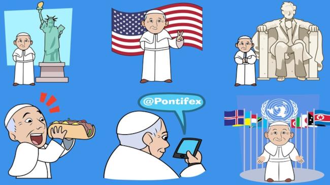 Arriva l'app Popemoji: la tastiera emoji con protagonista Papa Francesco Le emoji del Papa