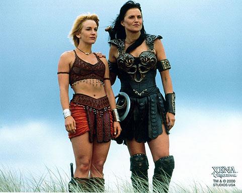 Xena e Gabrielle in Xena: La Principessa Guerriera
