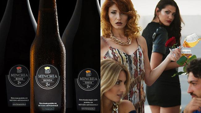 La pubblicità della Birra Minchia