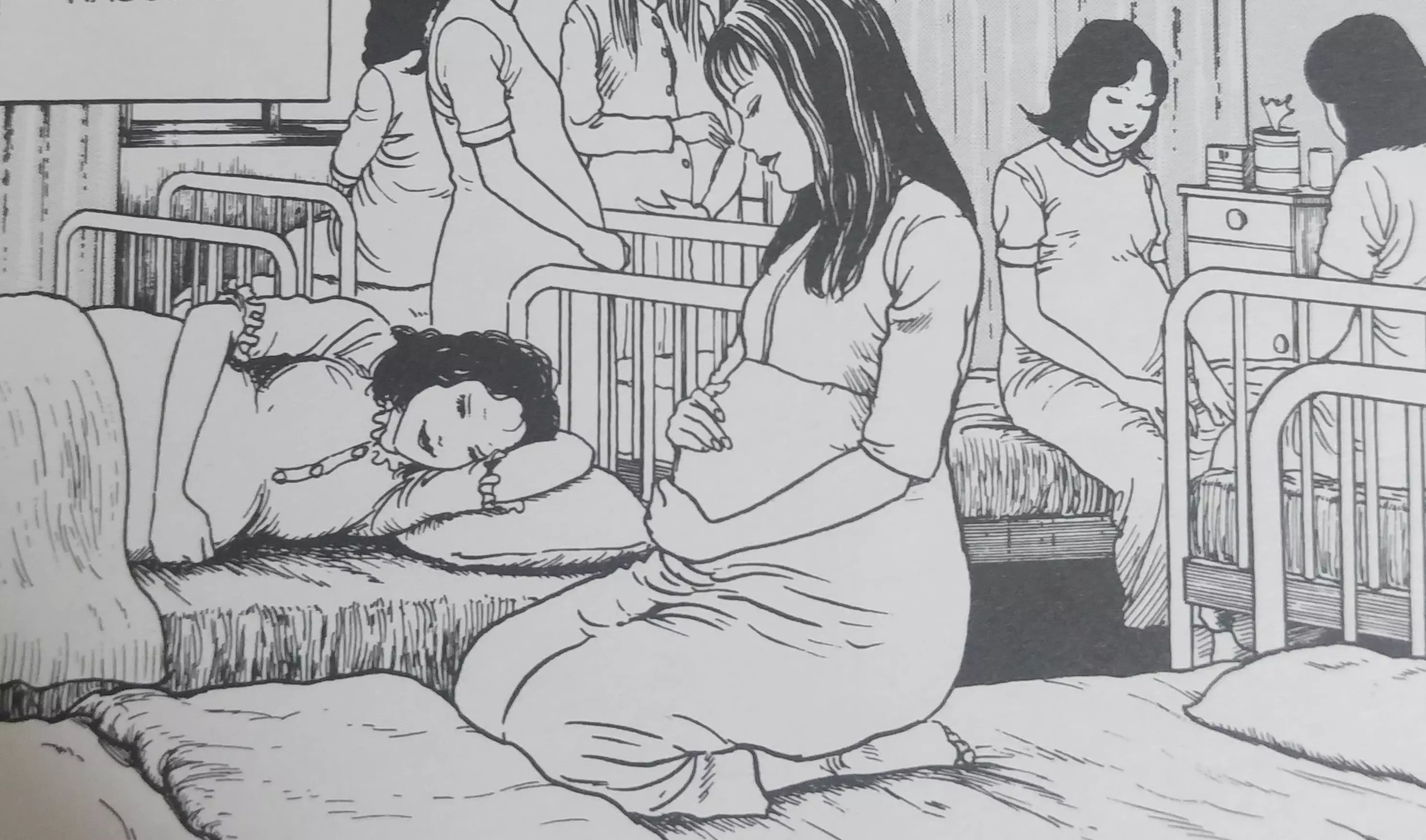 L'ultima tavola del primo volume di Uzumaki.