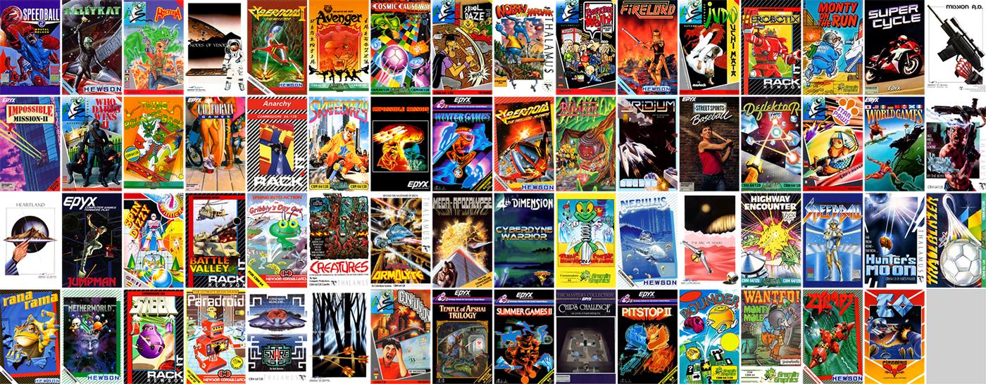 Le copertine dei videogiochi attualmente disponibili.