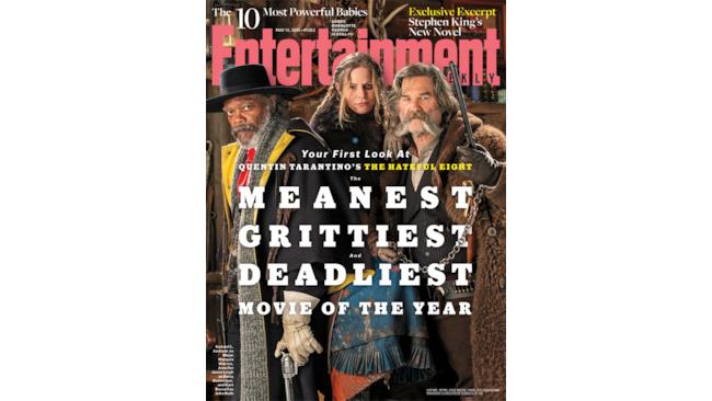La copertina di EW dedicata a Hateful Eight