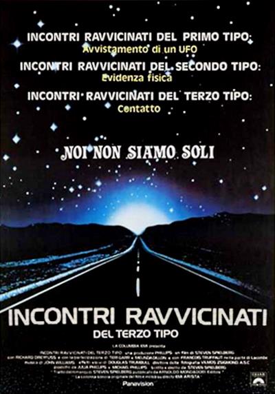 La locandina di Incontri ravvicinati del terzo tipo