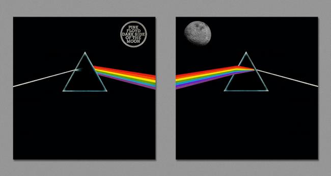 retro della copertina di The Dark Side of The Moon