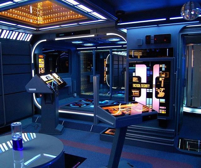 Interno dell'appartamento a tema Star Trek