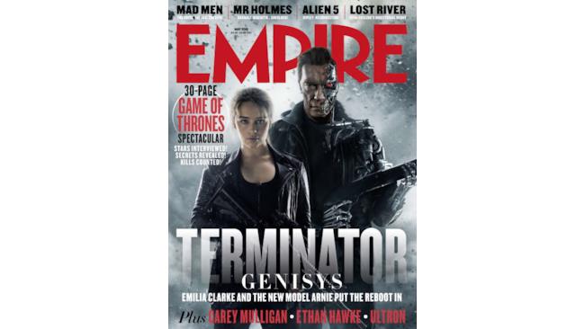 Cover di Empire Megazine dedicata a Terminator: Genisys
