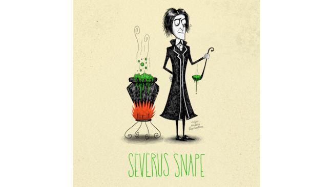 Severus Snape in stile Tim Burton