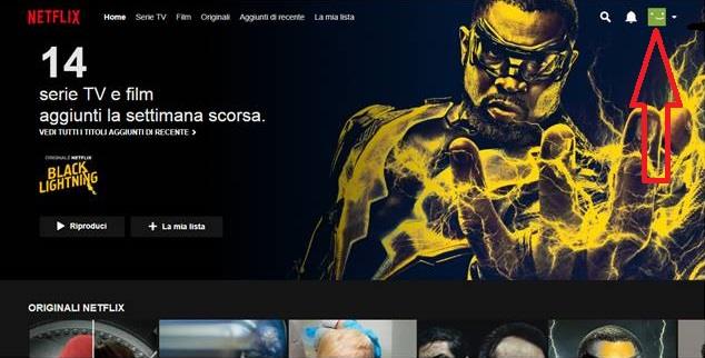 La schermata del proprio account Netflix - Come disdire Netflix, la guida completa