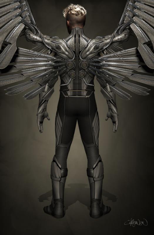 Angel in una concept art per X-Men: Apocalypse