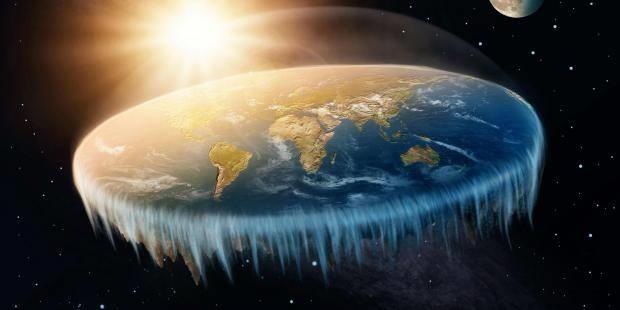 Una rappresentazione della Terra piatta