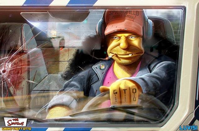 Otto dei Simpson in versione cattiva