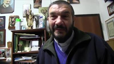 Il sacerdote intervenuto sul luogo