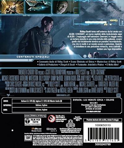Il retro del DVD