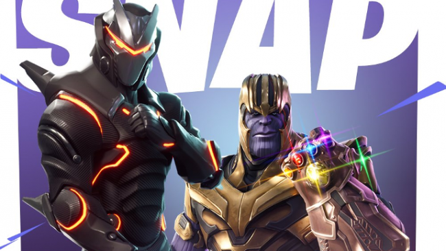 La copertina di Fortnite con Thanos La copertina ufficiale