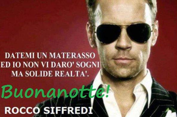 Rocco Siffredi e una frase scherzosa sulla buonanotte