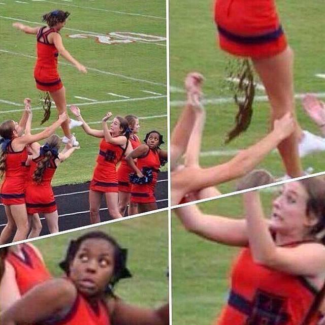 Cheerleader epic fail