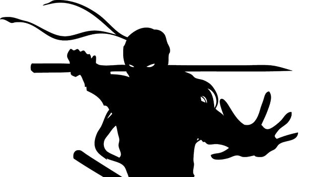 Come diventare Ninja di professione per scopi turistici La silhouette di un guerriero ninja