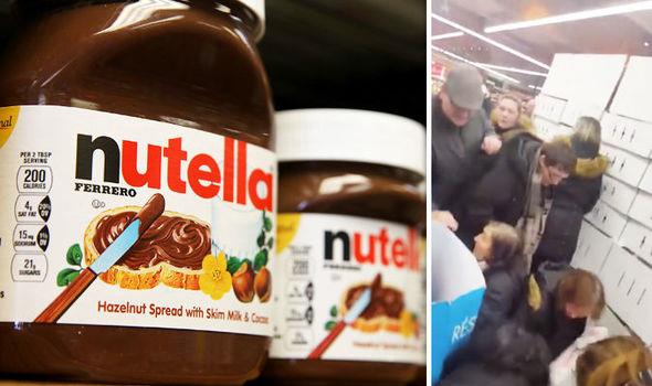 Nutella in offerta e i francesi in rivolta manco fosse il Black Friday A sinistra la Nutella, a destra una lotta