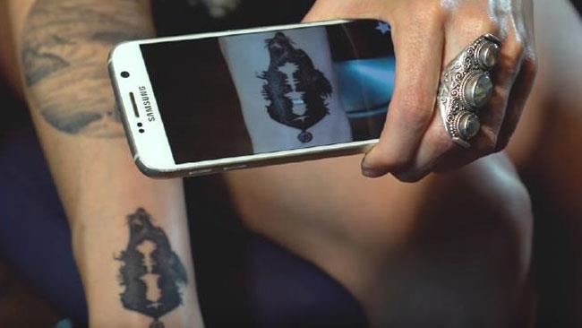 Soundwave tattoos, i tatuaggi che suonano Un tatuaggio analizzato dall'app Skin Motion
