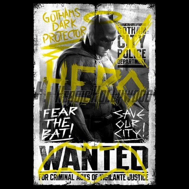 Il graffiti poster di Batman per Dawn of Justice