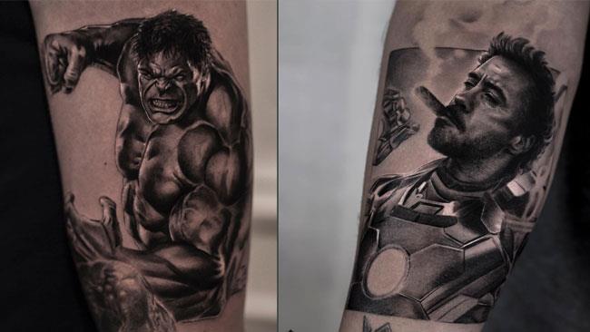 Tatuaggi iper - realistici L'incredibile tatuaggio dell'artista belga.
