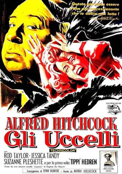 La locandina de Gli uccelli