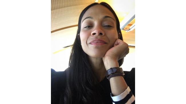 Zoe Saldana al naturale