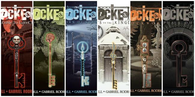 Le copertine dei numeri di Locke & Key
