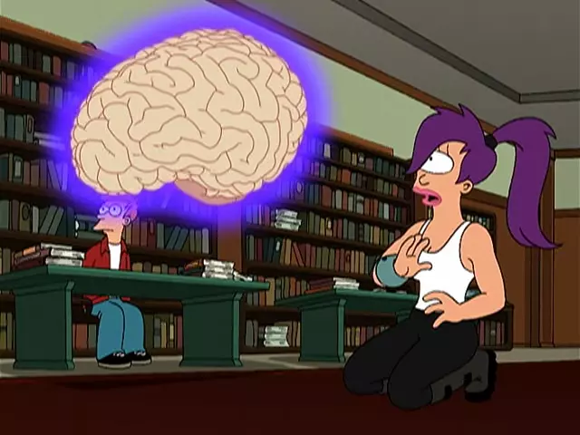 Una scena della serie TV Futurama