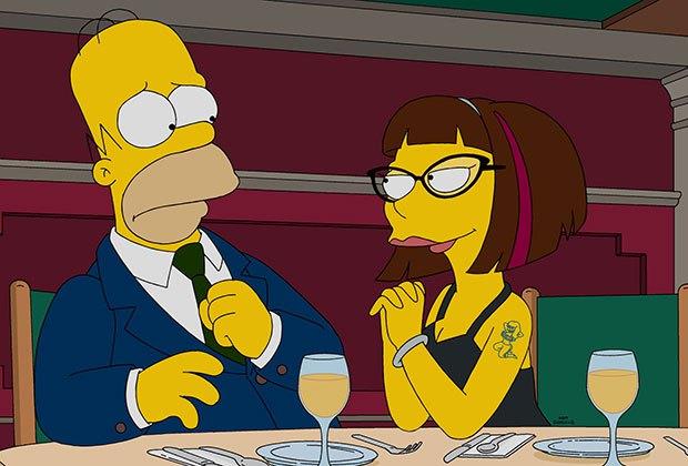 Homer a cena con la farmacista Candace