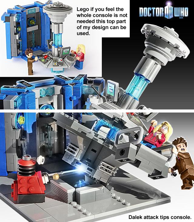 L'interno della LEGO TARDIS