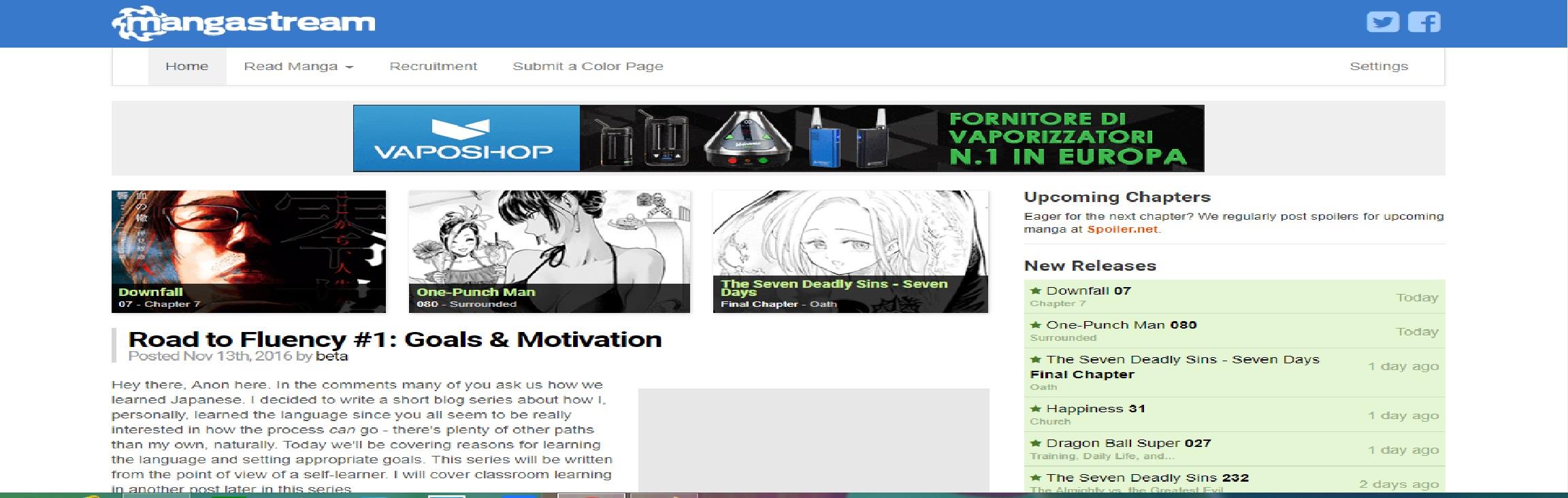 Homepage del sito