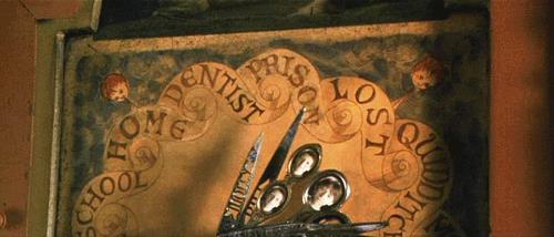 L'orologio magico dei Weasley nei film di Harry Potter