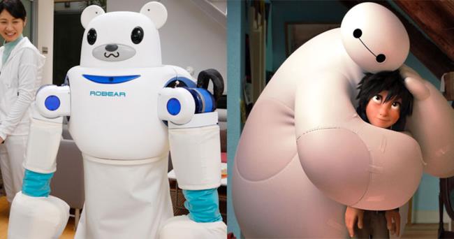 ROBEAR è il robot-infermiere che somiglia al personaggio di Big Hero 6 ROBEAR e Big Hero 6 a confronto