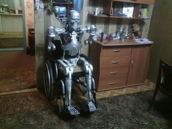 immagine del Terminator casalingo in via di realizzazione